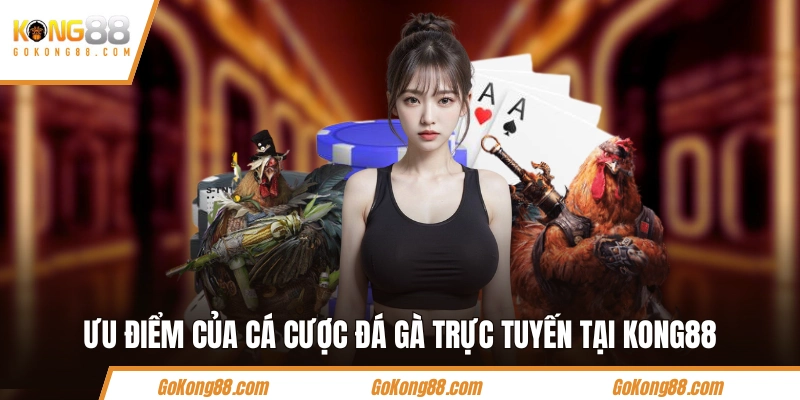 Ưu điểm của cá cược đá gà trực tuyến tại KONG88